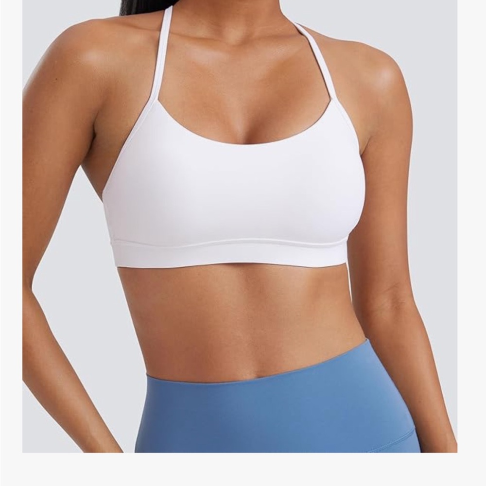 CRZ YOGA White Sports Bra
